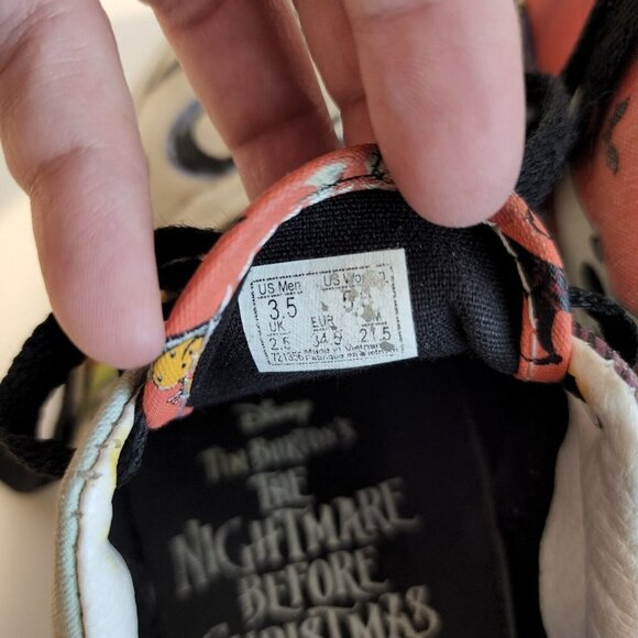 Vans X Nightmare Before Christmas Halloweentown Lace Low Top Sneakers Womens 5 - Picture 11 of 12